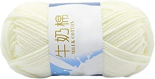 Miniatura 5 de 1.76 oz Mezcla de Algodón Crochet Tejer Ropa de Bebé Bufanda Sombrero Suéter Hilo de Lana Educación Juguete Almohada Negro