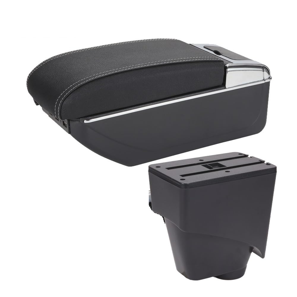 Aierdeyp B3 Black White 7Usb Car Armrest Box For Citroen For C3 For C4