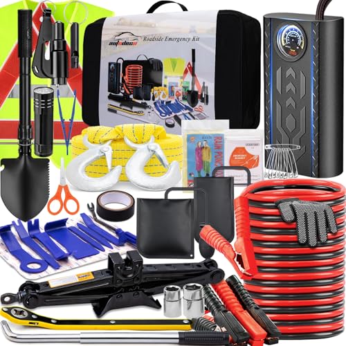 AUTODECO Car Emergency Kit with Scissor Jack