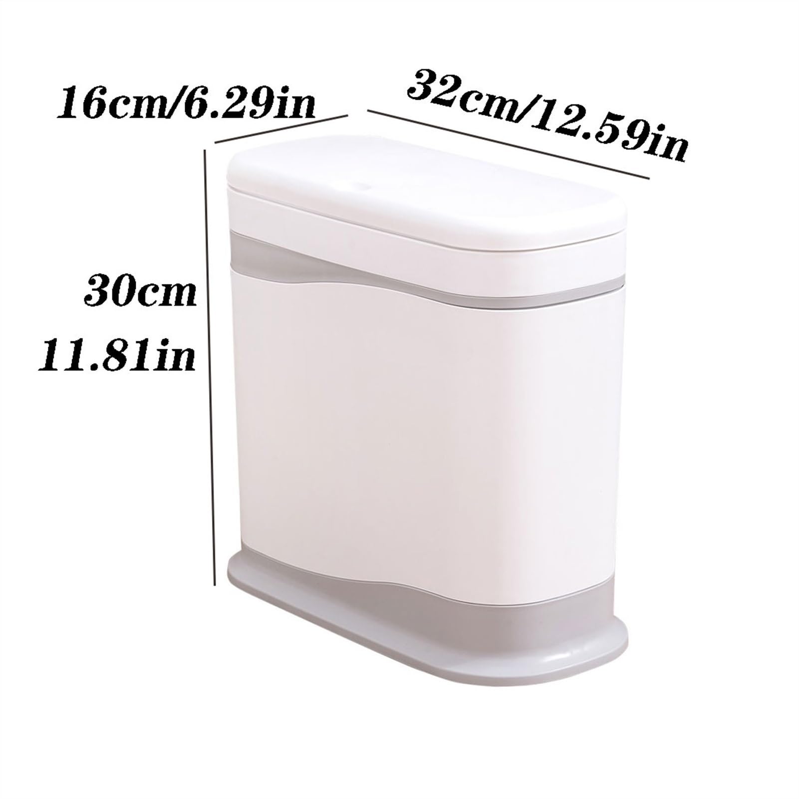 Papeleras para Cocina Cestino della Spazzatura for la Raccolta differenziata casa Soggiorno Grande Semplice Carta straccia Coperta Spazzatura WC Cestino for Carta igienica Stretto Cestino(A)
