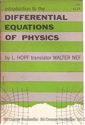 Buy Introduction to the Differential Equations of Physics — BookShops.in