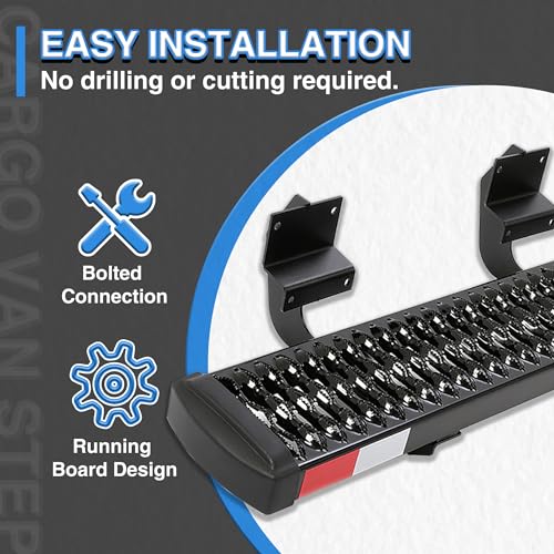 HECASA Grip Step para Ford Transit 150/250/350 2015+ miniatura 7