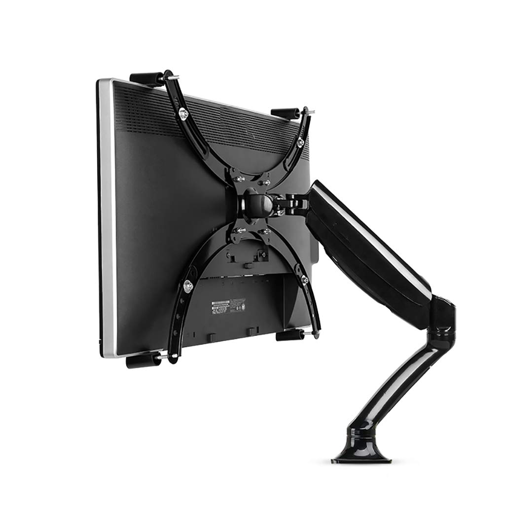 Support d'écran à ressort à gaz pour moniteur 14-32 pouces pince de bureau orientable noir