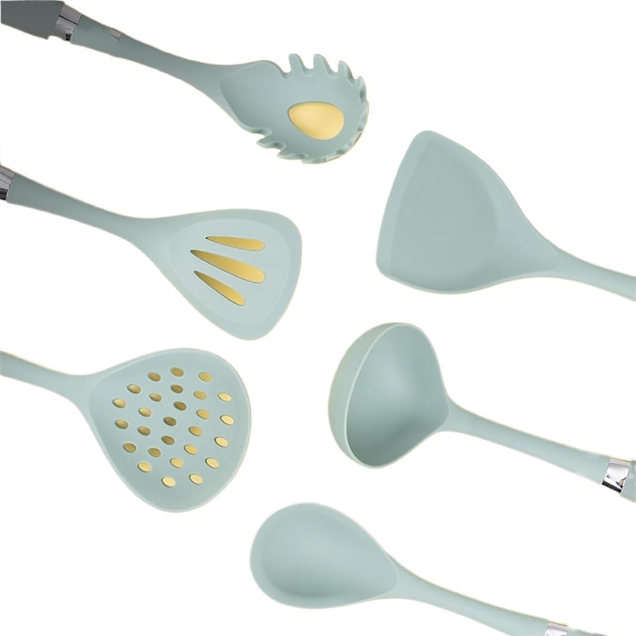 7-piece Kitchen Helper Set Silicone Cooking Utensil Cooking Utensil Set Heat Resistant Cookware Non-stick Cooking Set Kitchen Utensils Dishwasher Safe