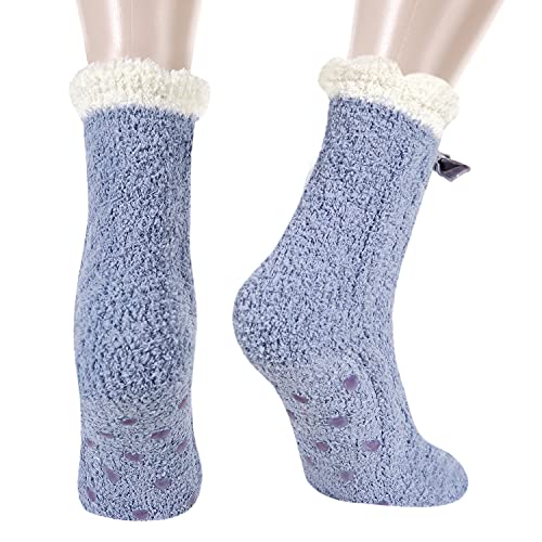 Image of Benefeet Sox Womens Fuzzy Socks Girls Cute Slipper Sock Funny Fluffy Winter Warm Soft Cozy Plush Indoor Sleep Sock