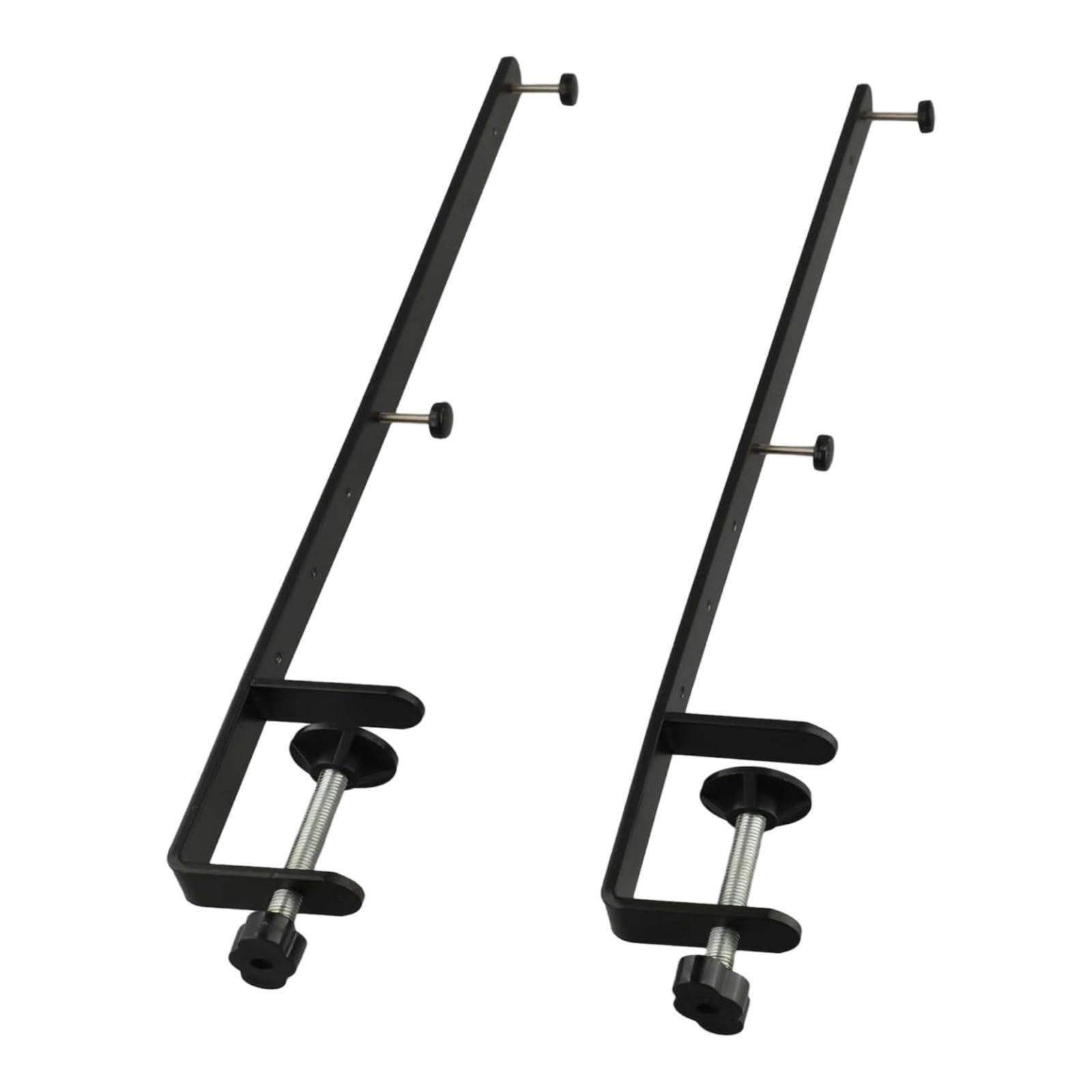 Set mit 2 Lochwandklemmen, Schreibtisch Lochwandklemmen, Robuste Metallhalterung, Höhenverstellung
