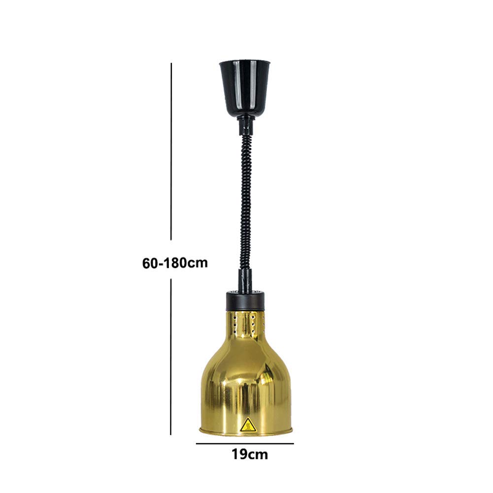 Lampe Chauffante Commercial Equipement de Cuisine, Chauffe-Plats pour Fêtes Buffet Lampe de Cuisine Métal Lustre Fournitures pour la Restauration