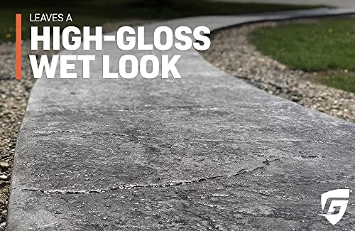 Cryli-Tek 5505-5 Gallons Solvent Based Acrylic High Gloss Wet Look Water Repellent, Concrete Sealer and Paver Sealer