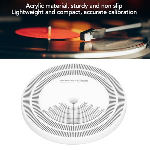 Keenso Turntable Strobe Disc,Turntable Stroboscopic Disc for 33RPM 45RPM Turntable Rotational Speed Detection - Image 3