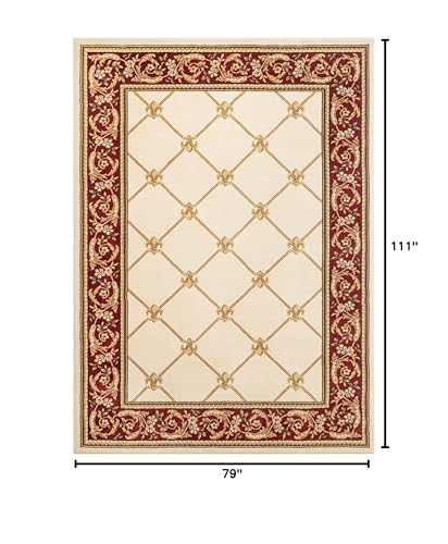 Alfombra decorativa Well Woven Ivory 6x9 tradicional miniatura 2