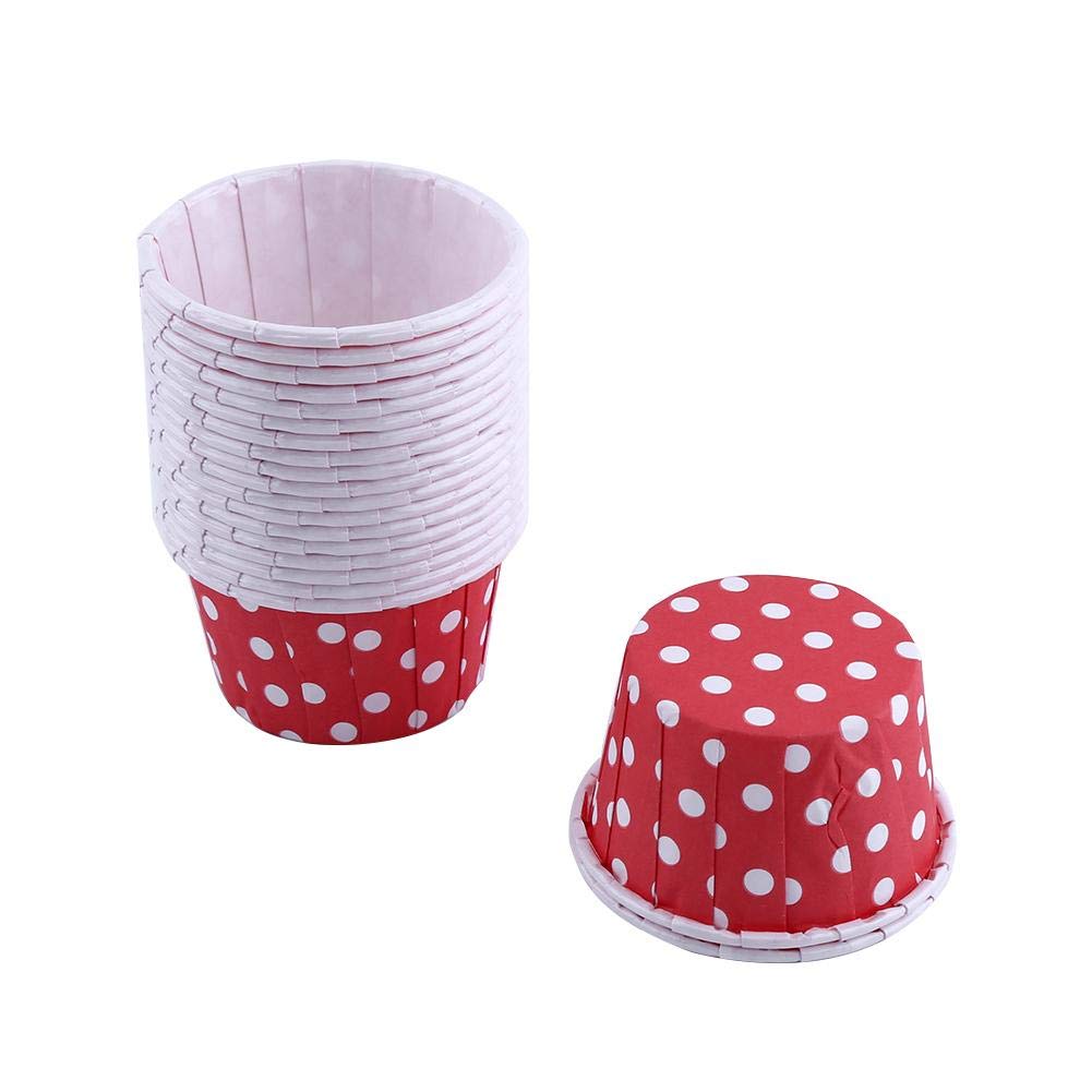 Yosoo White, Blue, Purple, Pink, Red, Green 100 X Mini Paper Cupcake Cases Muffin Wrappers, Multi-Colour