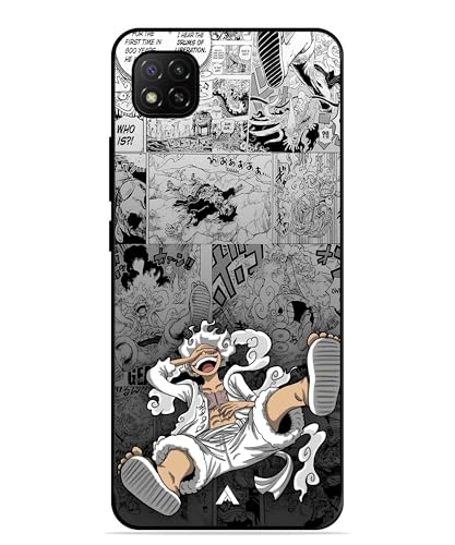 Image of Premium Anime 2 Case for Xiaomi Redmi 9 (Glossy Finish) Soft-Touch Metal TPU Back Cover, Shockproof, Designer, Aesthetic Mobile Phone Case