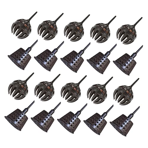CIYODO 20 Piezas Caja de Fertilización para Plantas Maceta de Unidades Pequeñas de Plástico Resistente con Tapa Protección contra Aves y Animales Diseño Práctico para Bonsáis y Jardinería