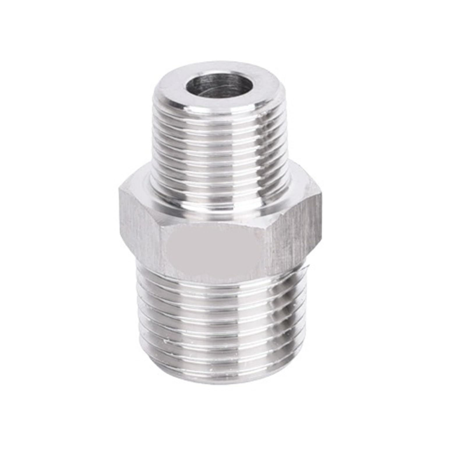 Epaknhgd Men's M12x1.25 To M12x1.5 1Pc 304 Stainless Steel Hex Nipple High Pressure Pipe Fitting Adapter