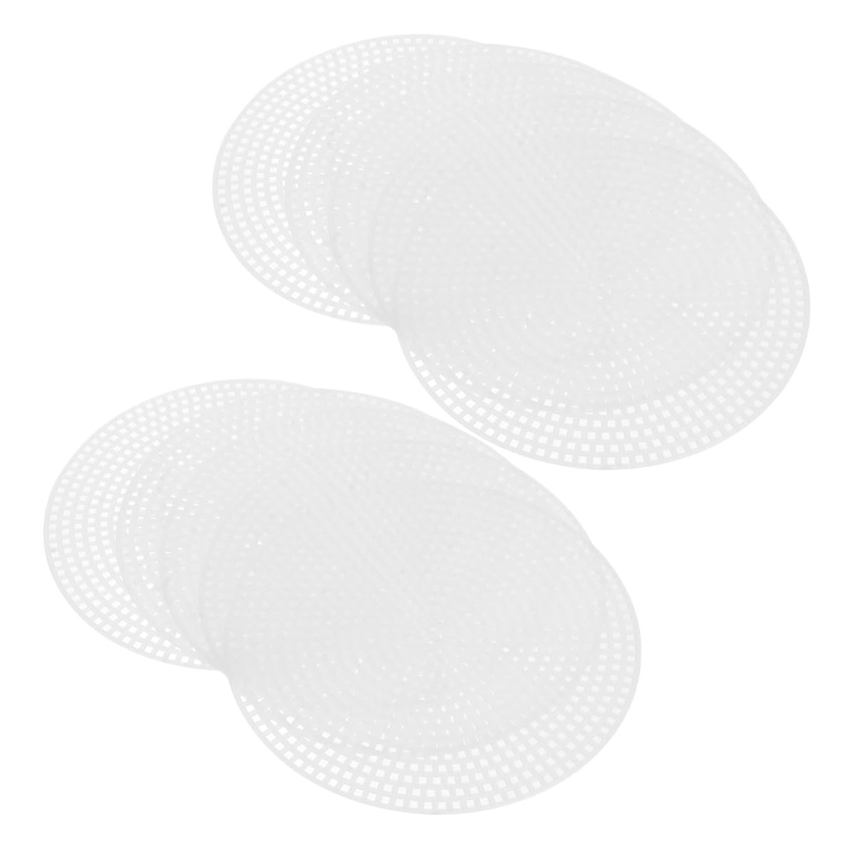 Plastikowe arkusze siatkowe, Białe plastikowe arkusze płótna z siatki 11,5 cm 20 sztuk do haftu krzyżykowego i tworzenia torebek