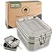 homeAct Premium Brotdose Edelstahl 3 in 1 auslaufsicher | 1800ml Lunchbox aus Metall mit GRATIS Ersatzdichtung | klimaneutral | Edelstahl Bento Box Brotbüchse | Vesperdose für Schule & Arbeit