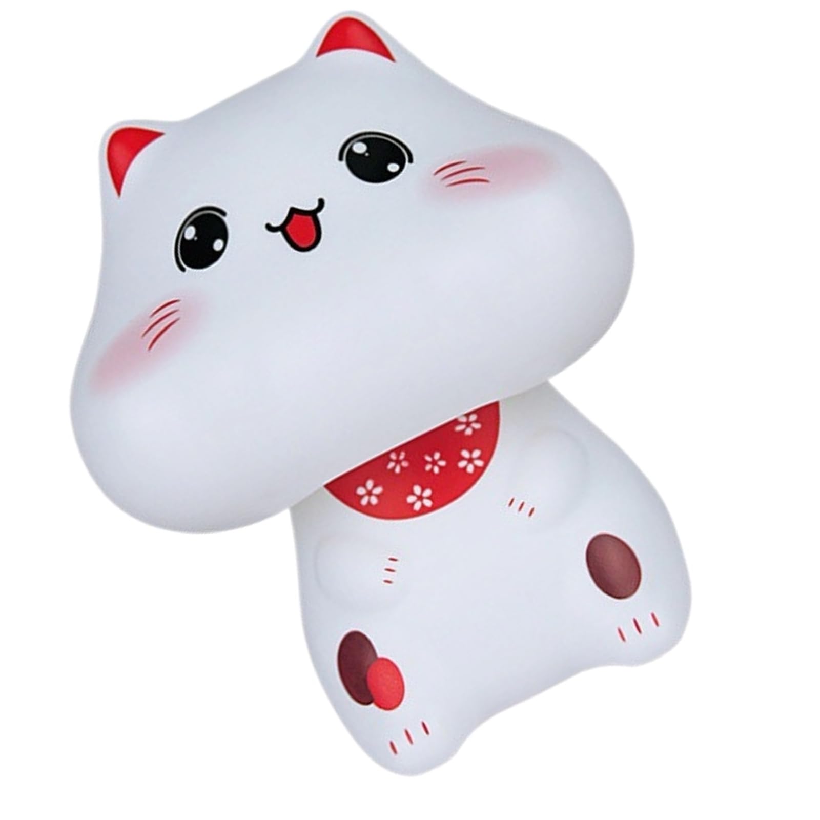 Lerpwige Smiling Successful Puss Statue Indoor Feng Shui Decoration Utilizing Sustainable Polystyrene Substance Noise Complimentary Solar Puss Statue