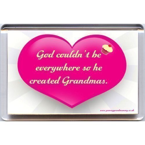 God couldn't debe everywhere por lo que he creado Grandmas Nevera imán. Única, original Idea para Regalo desde Yummy Grandmummy. Sería make un Cumpleaños o Mothers' Day menos de el costo of a carta