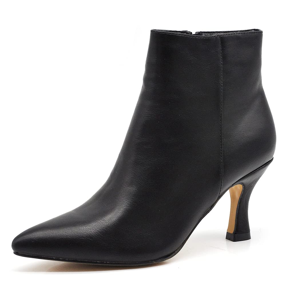 IF Fashion Botines Botas de Punta Zapatos de Mujer con Tacón MP413