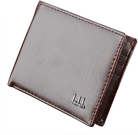 Aelove Mens Synthetic Leather Wallet Money Pockets Credit/ID Cards Holder Purse 2 Colors Wallets