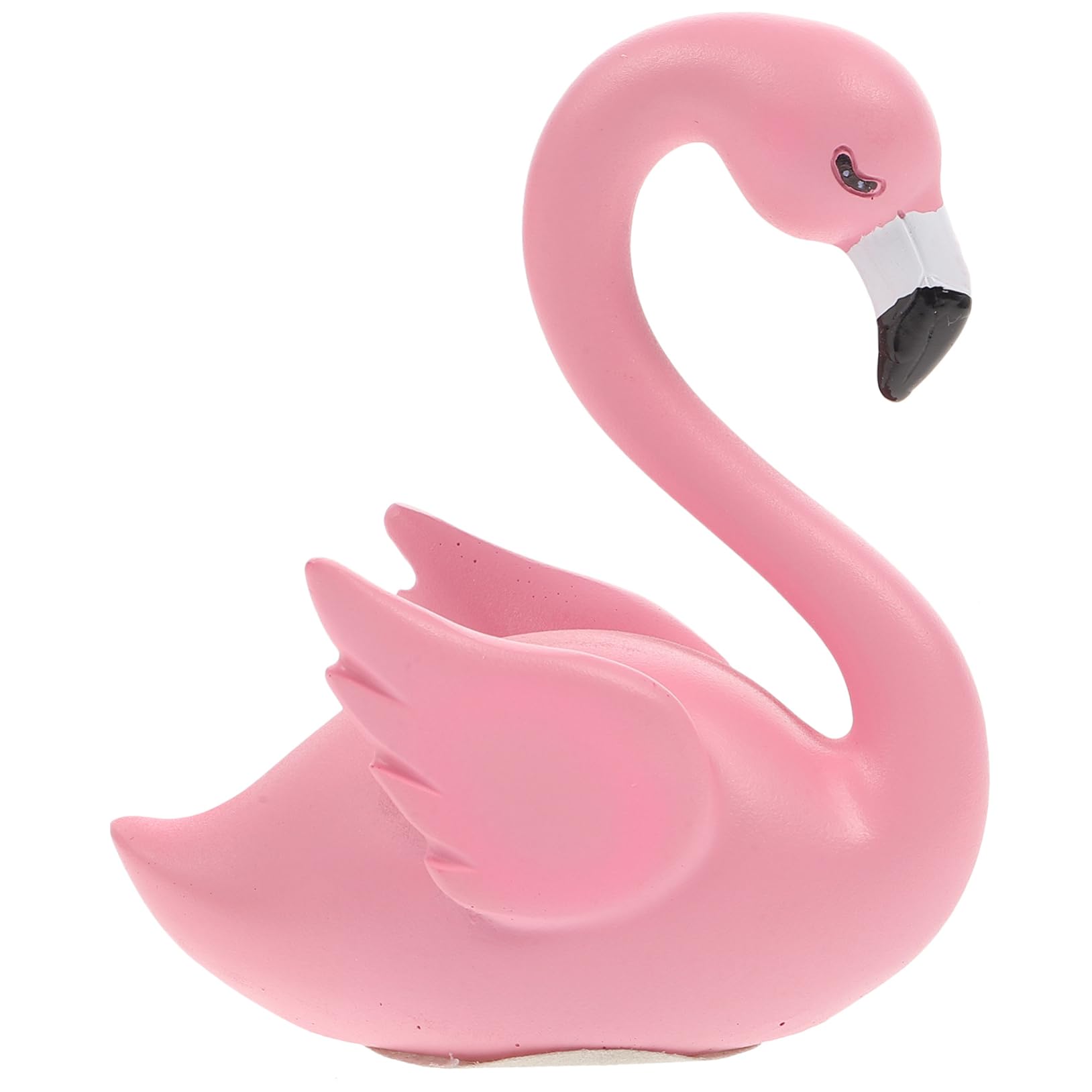 TOPPERFUN Nordic Style Pink Flamingo Car Decor Creative Interior Ornament with Blinking Eyes and Spread Wings for Car Office Home Decoration Environmental Material