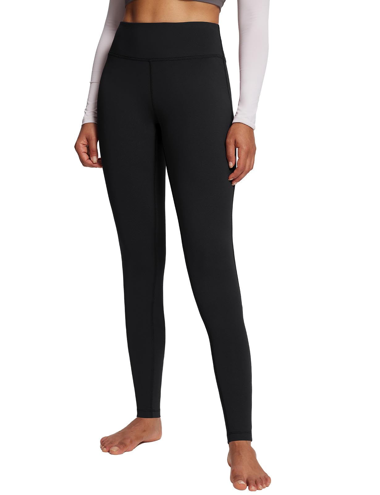 baleaf Winter Clothing Women Leggings Fleece Lined Tights Thermal Warm Thick Cold Weather Gear 1 Pockets