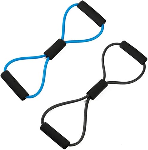 Miniatura 3 de Kisangel 15 Uds 8 Cordón Yoga Entrenamiento Banda de Resistencia Figura 8 Banda de Resistencia Bandas de Resistencia Ejercicio Bandas Elásticas de