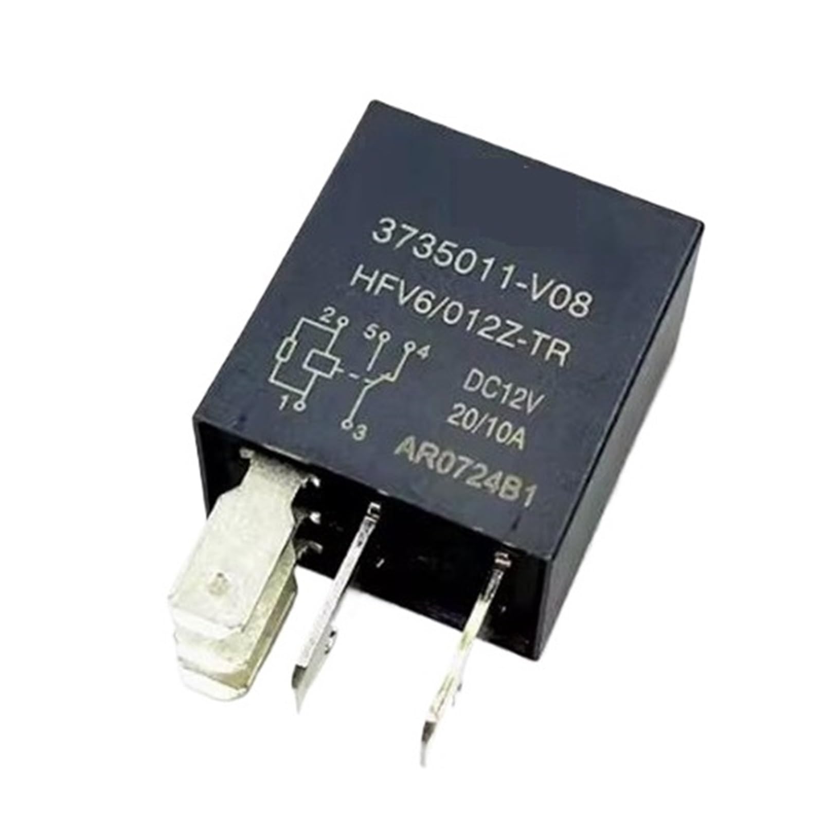 Relais HFV6012ZTR 12VDC 5PIN pour aménagement de van et projets DIY