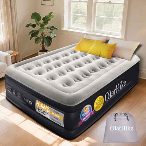 OlarHike Inflatable Mattress Double Air bed 135 x 190 x 46cm 300KG Max