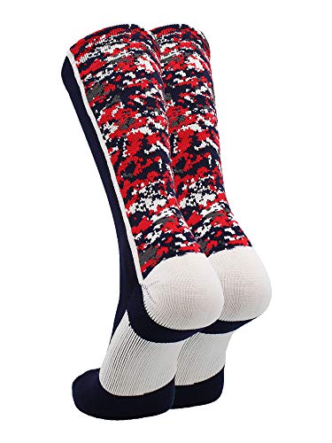 Image of TCK Athletic Crew Socks Digital Camo Football Basketball Lacrosse