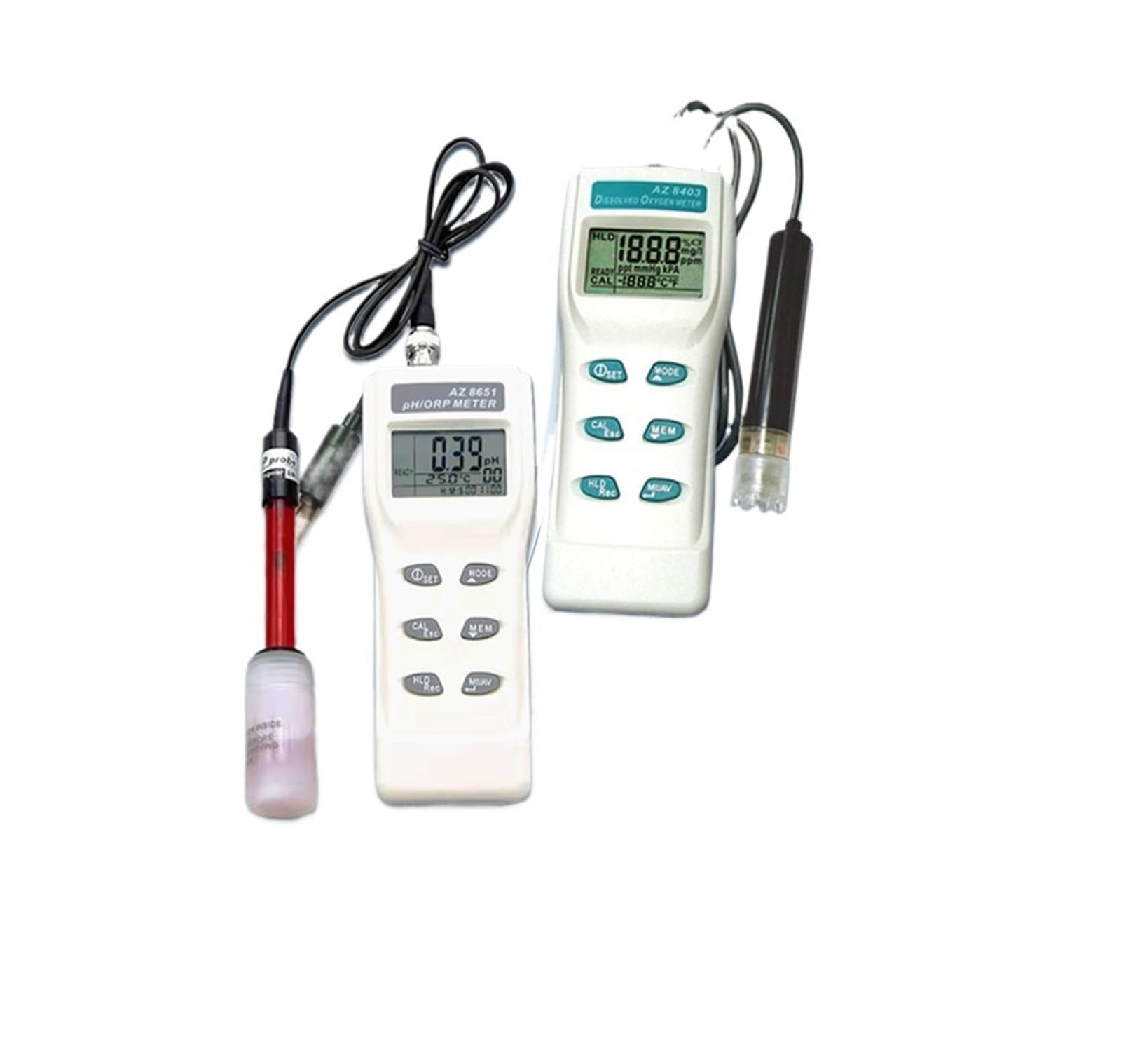 Bolisila pH Meter AZ8651 Redox Potential Meter pH Meter Handheld ORP Tester Multifunctional Water Quality Testing(AZ8651pH/ORP+AZ8403)