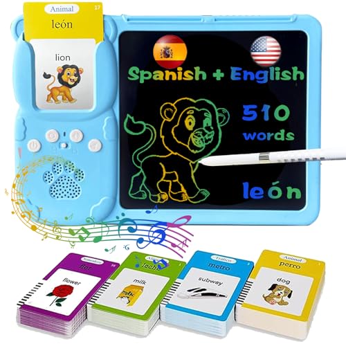 Kilogograph ITE2-01 Talking English & Spanish Flash Cards cover