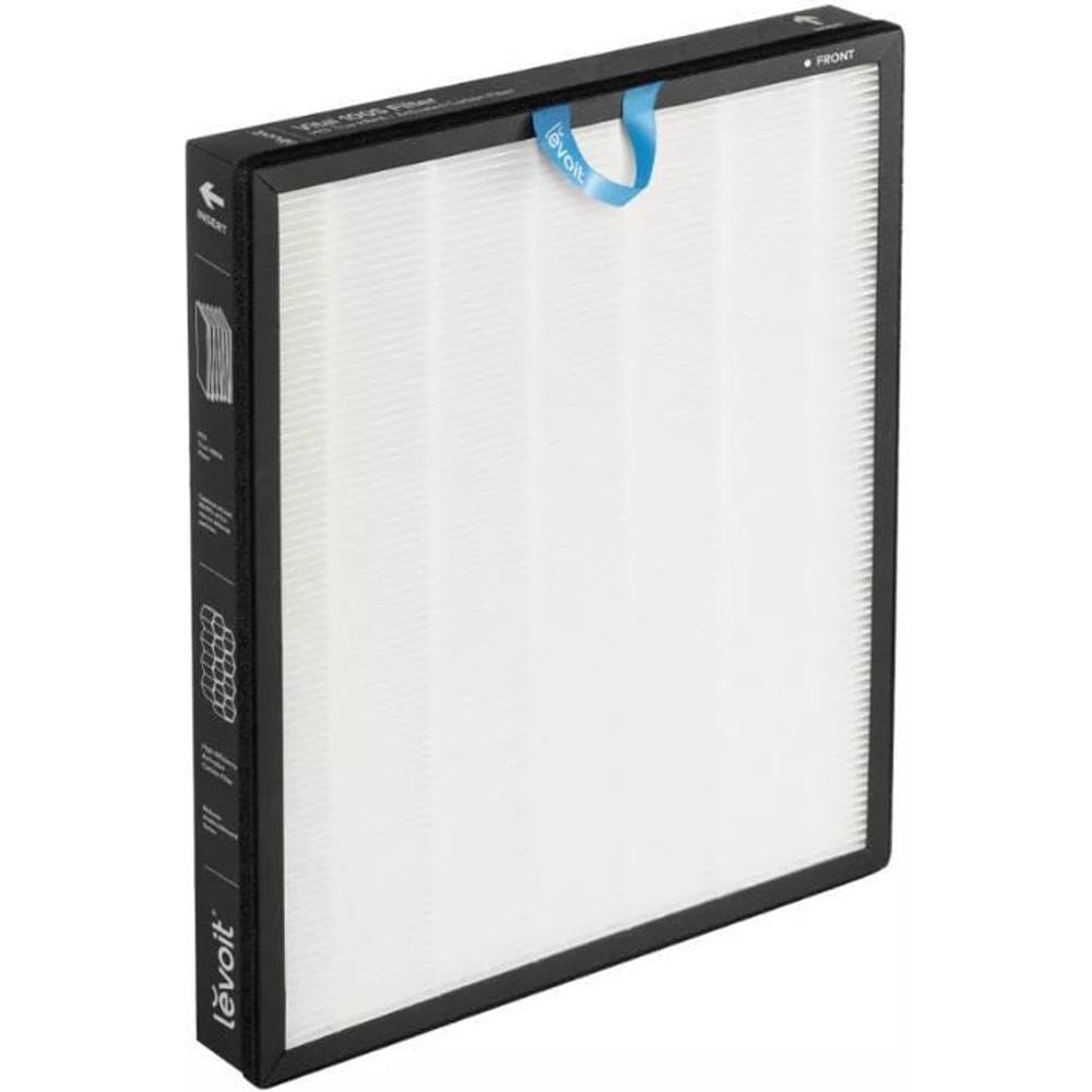 LEVOIT Vital 100S - Filtro de repuesto original de carbón activo de alta eficiencia y prefiltro, filtro HEPA H13, contra el 99,97% del polvo y alérgenos de polen para alérgicos fumadores