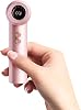 Portable Handheld Turbo Fan, 16000RPM Pocket Fan with Lanyard, Digital Display, Mini Personal Hand-fan with 100 Speeds Powerful Cooling for Women Lash Travel Home Office Outdoor Pink