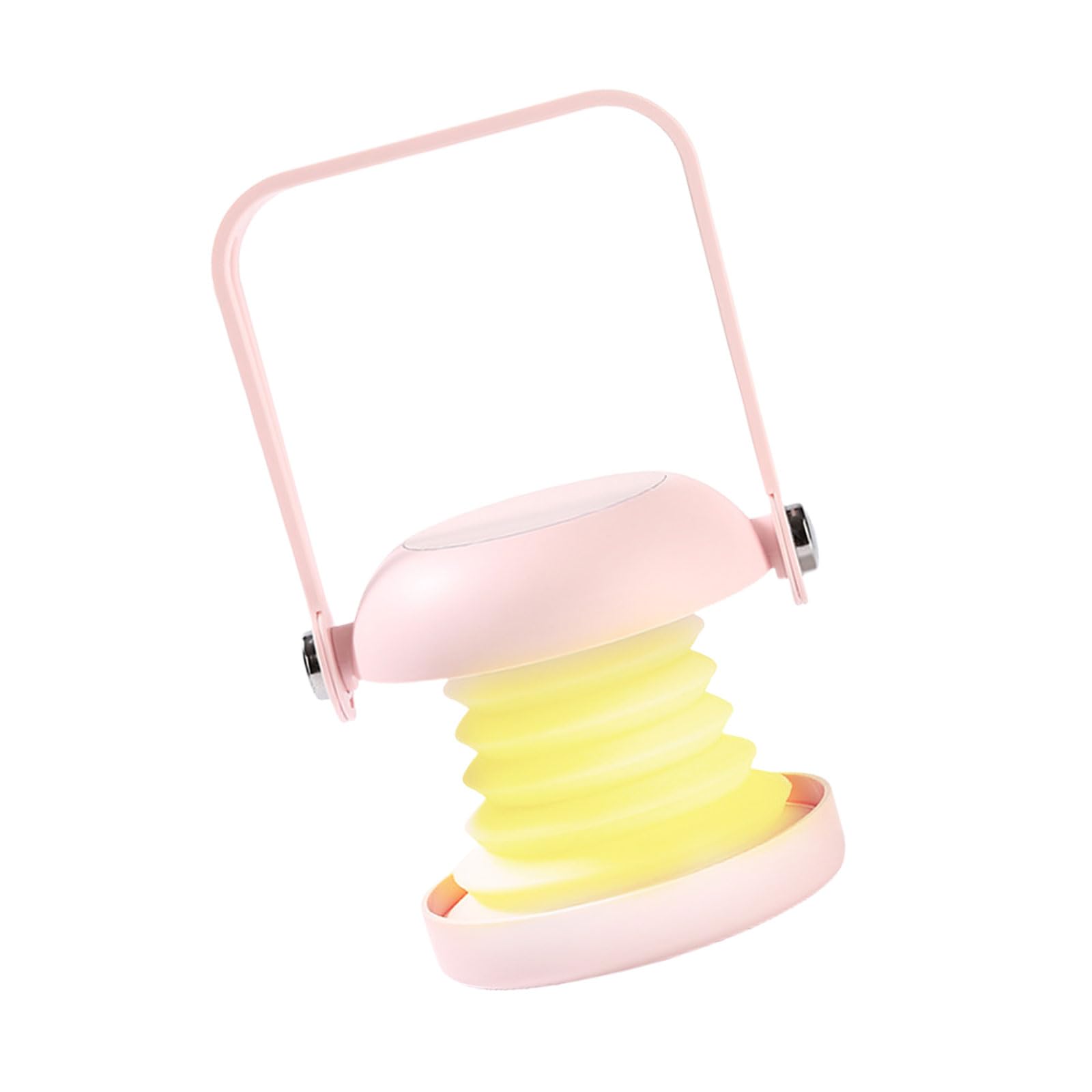 Jazuaiao Foldable LED Night Light Rechargable Portable USB Night Lamp Makeup Mirrored with Brightness Reading USB Rechargeable LED Portable