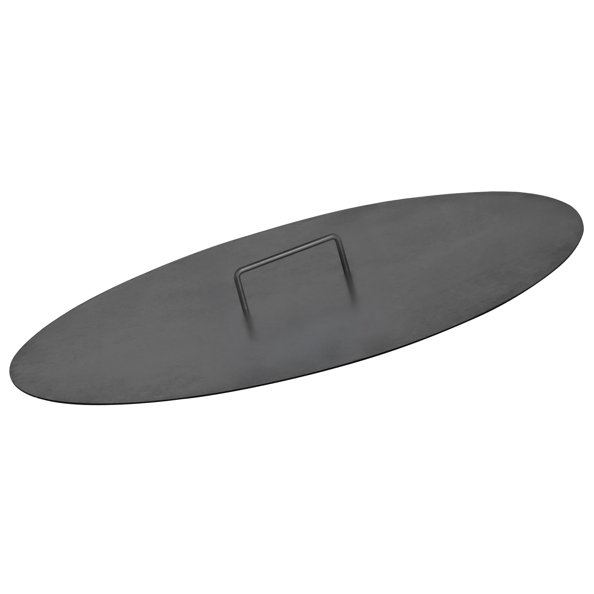 BBQ-Toro Cubierta para brasero de 80 cm de diámetro, color negro, placa de cubierta con asa