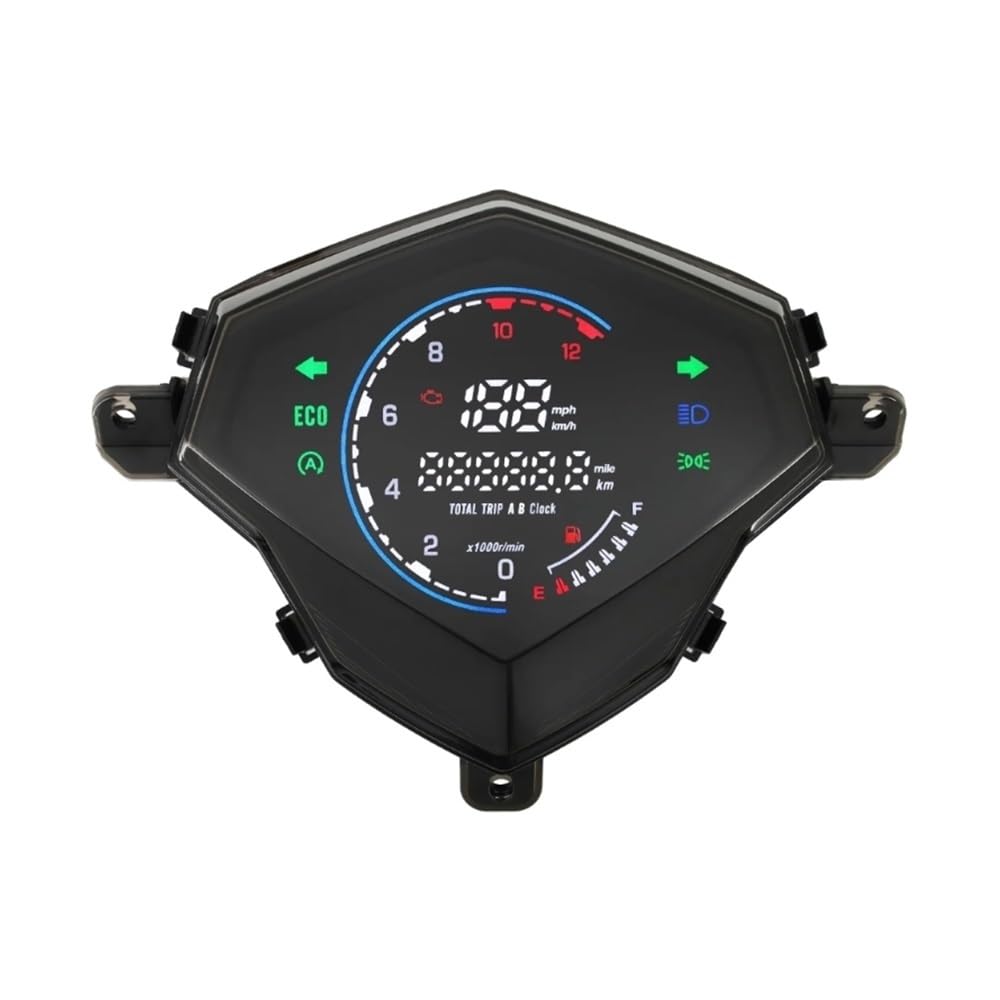 Tachimetro Moto Tachimetro digitale, contagiri, quadro strumenti per moto, cruscotto, chilometraggio per Mio 125/i125/110