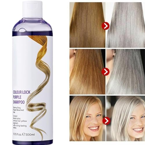 Silver shampoo, toning shampoo for blonde hair moisturizing silver shampoo, anti-yellowing purple shampoo for blonde bleached - Image 3