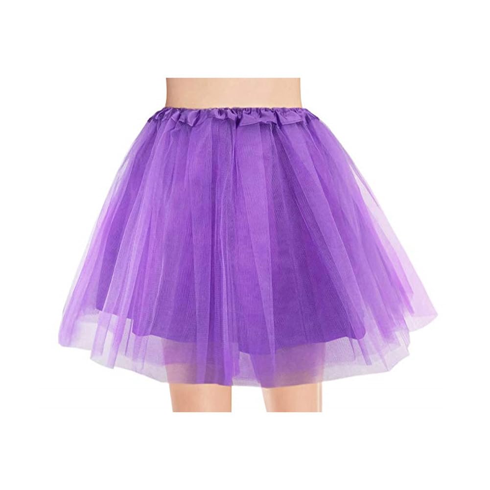 IDOTTA 80s Fancy Dress Costume Accessories Set,1980s T-Shirt Skirt Tutu Headband Gloves Earring Necklace Leg Warmers for Women Girls Party Retro Dress up - Image 3
