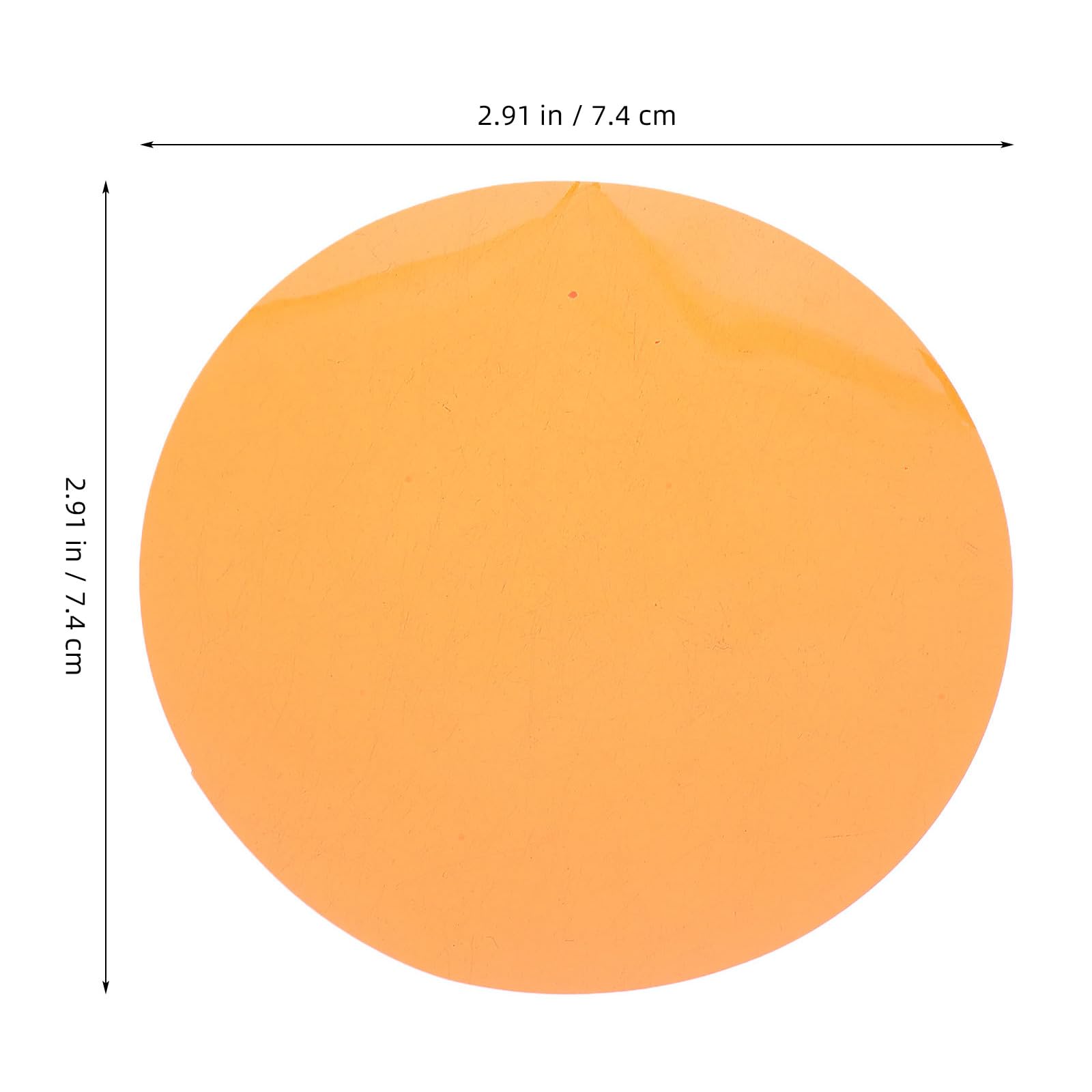 Yardenfun Filtres Gélatine Autocollants pour Éclairage LED 20 74 CM Gel Couleur Ambre Chaud Feuilles de Correction pour Spots et Lampes Ambiance Scène Dj et Maison