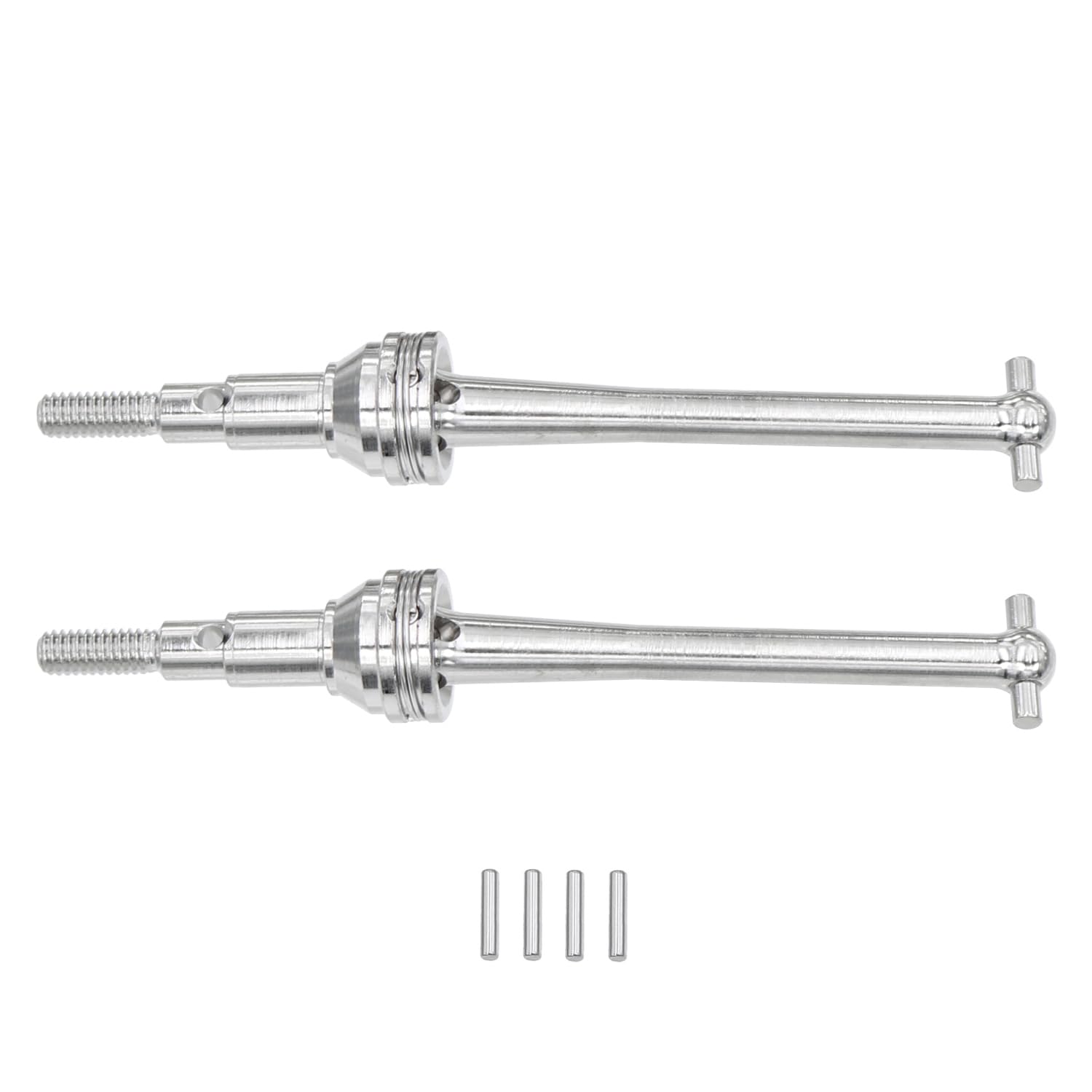 MJX 16207 16208 16209 16210 14209 14210 V2 Metal CVD Drive Shaft Driveshaft RC Car 1/16 Truck Hobby Upgrade Accessories 16410(2Pcs Silver)