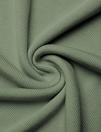 GKBK Womens Short Sleeve Tops Scoop Neck Ribbed Slim Fitted Tight Layering Top Basic Tee Shirts Cute Summer Tops Casual Spring Outfits 2026 Trendy Light Green — view 4