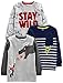 Produktbild Simple Joys by Carter's Jungen 3-Pack Graphic Long-Sleeve Tees Infant-and-Toddler-t-Shirts, Dinosaurier/Drache/Monster, 5 Jahre (3er Pack)