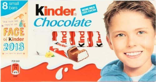 Amazon Kinder Chocolate キンダーチョコレート 100g 8ケ X 12 5g 4 Packs 並行輸入品 海外直送品 Kinder 板チョコ チョコバー 通販