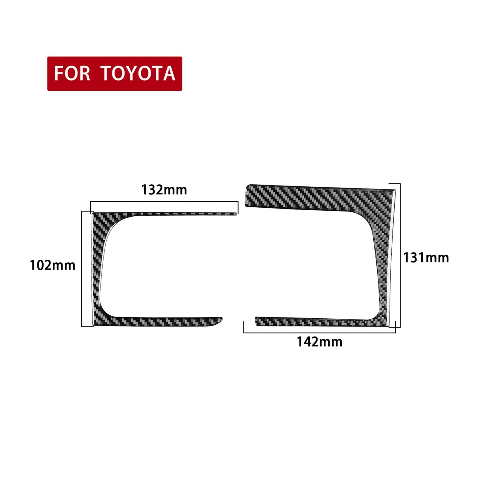 Pasuje do Toyota Highlander 2015-2018 samochód z włókna węglowego odpowietrznik osłona wylotu naklejki wykończeniowe naklejka stylizacja Auto akcesoria do przycinania straż zestawy naklejek