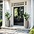 Kante 24 Inch Tall Round Concrete Planter, Large Indoor Outdoor Plant Pots with Drainage Hole and Rubber Plug, Modern Decorative Garden Pots for Home Patio Porch, Textured Weathered Concrete
