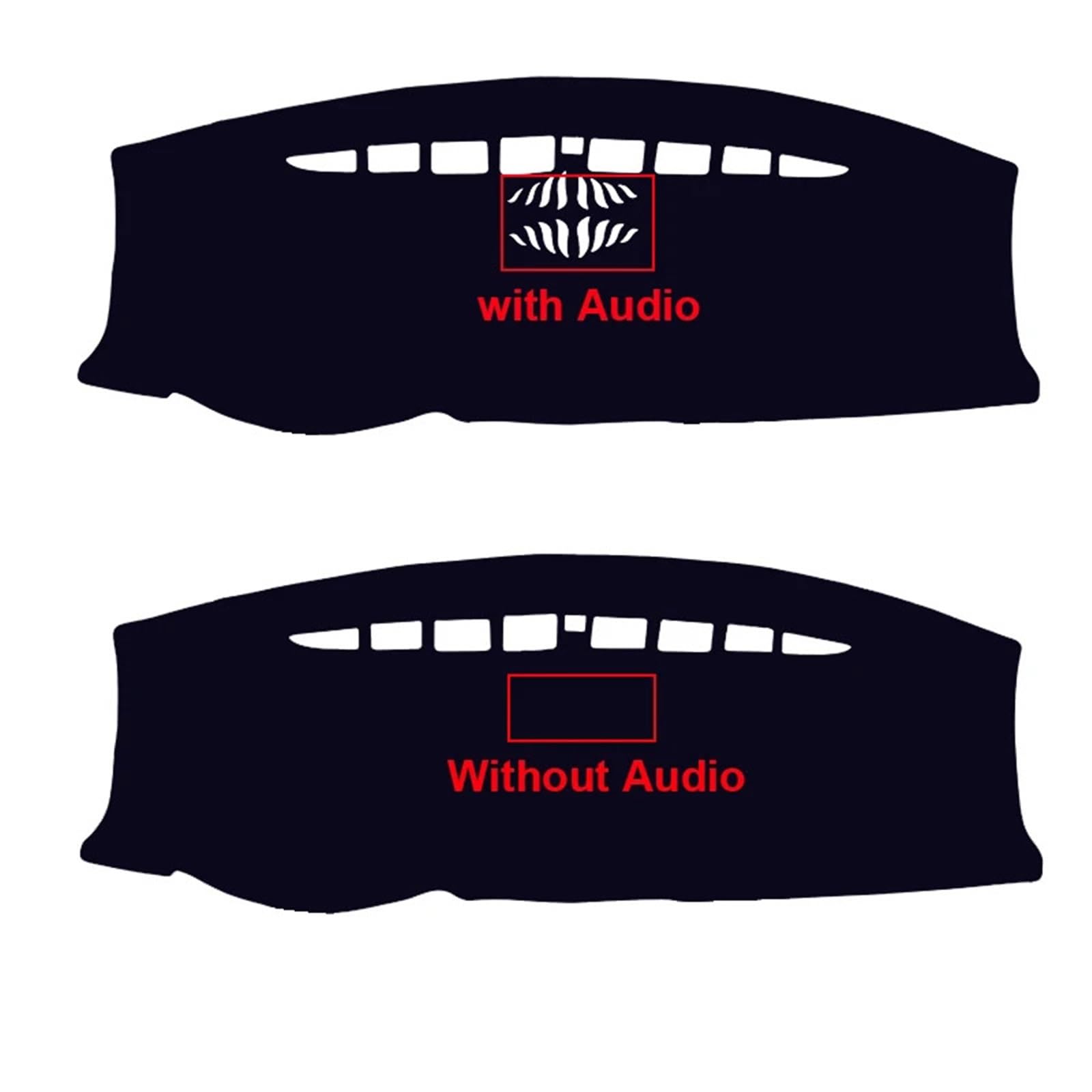mata na deskę rozdzielczą Pasuje do Forda Edge MK1 2007-2014 LHD RHD Auto Dash Mat Carpet Cape przeciwsłoneczna Pokrowiec na deskę rozdzielczą samochodu Dashmat rozdzielczą samochodu(LHD Red No Audio)