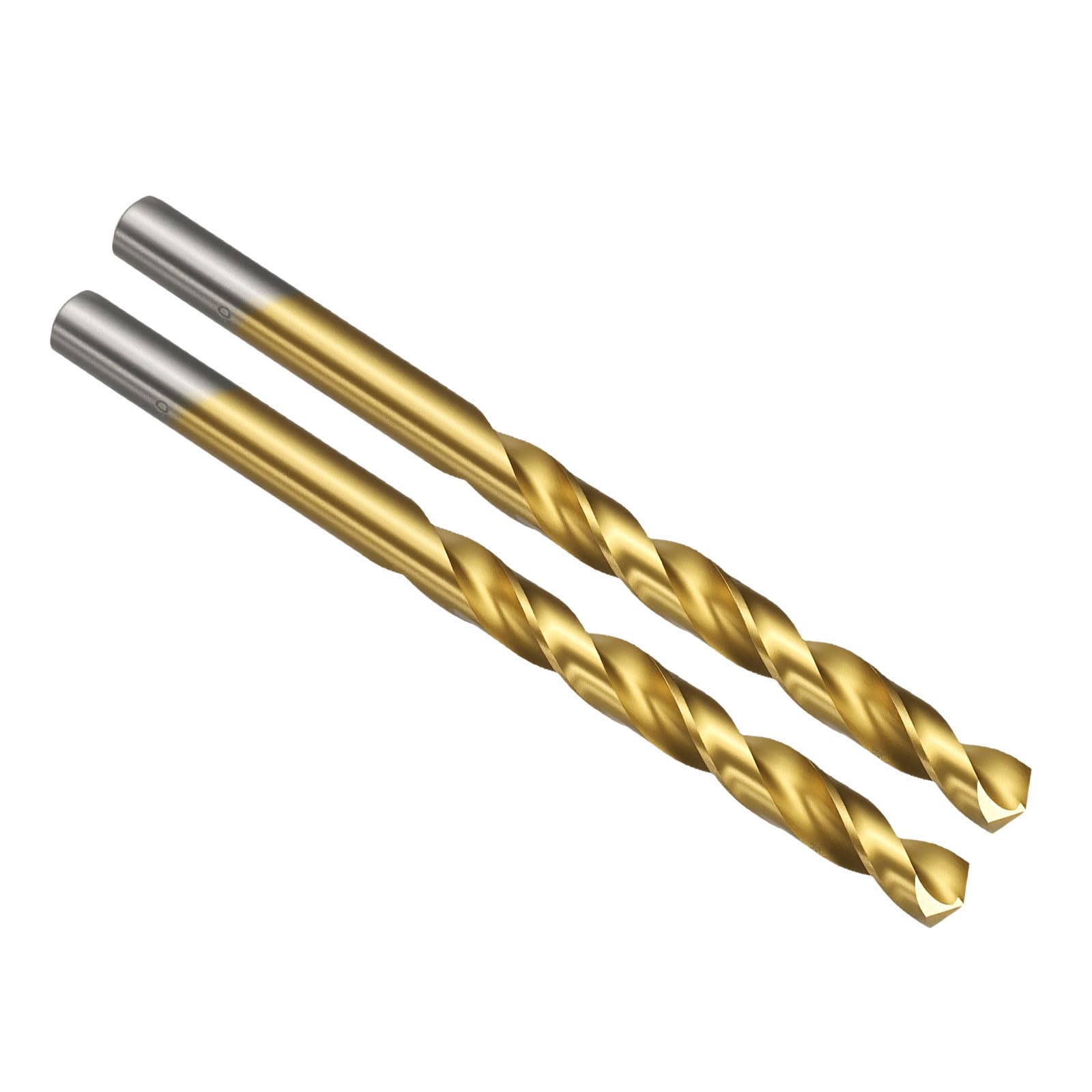 PATIKIL Letter K Drill Bit, M42 8% Cobalt High-Speed Steel Jobber Straight Shank 135° Titanium Nitride (TiN) Coated for Hard Metal Stainless Steel - 2 Pack — image 1