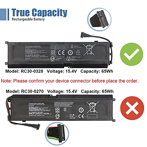 Vanpir RC30-0328 Laptop Battery Replacement For Razer Blade 15 Edition 2020 2021 Rz09-0328 Rz09-03287E22-R3B1 Rz09-03287E22-R3U1 Rz09-03287E22-R341 Rz09-03304X Rz09-03305X Rz09-0330X 15.4V 65Wh thumb #4