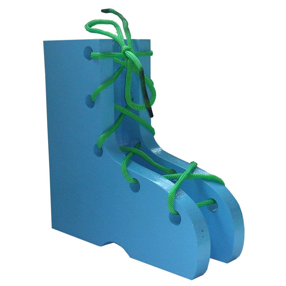Kidken Montessori Solid Lacing Shoe for Kids Early Educational Toy Gift | Shoe lacing activity toy | learn to tie shoelaces | fine motor skills toy | threading toy (B0144M05GS) Amazon Price History, Amazon Price Tracker